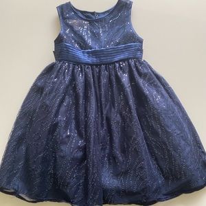 Little Girls Navy Blue My Princess Wear Dress size 5